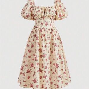 Floral Cream Dress 12(0XL)